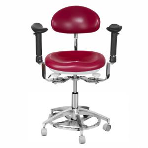 JKS-037 Ergonomiczny stołek dentystyczny z podłokietnikiem taboret stomatologiczny obrót o 360°