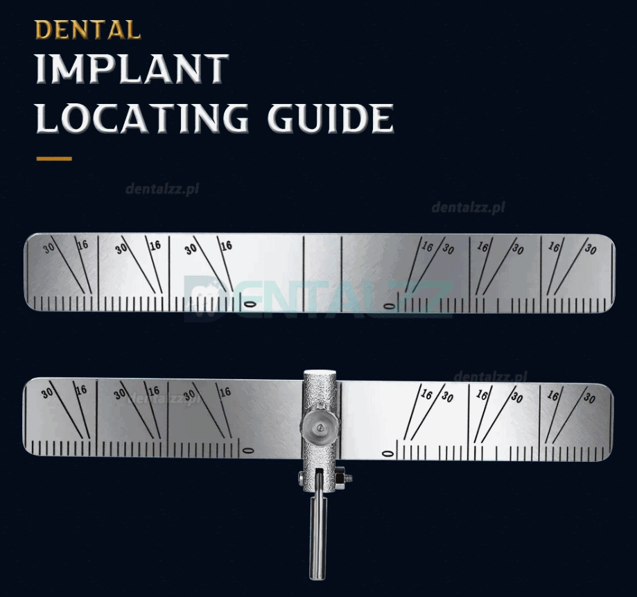 Lokalizator pozycjonowania implantów stomatologicznych Miernik linijki