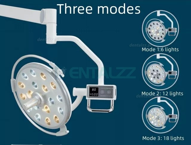 Saab KY-P133 Lampa stomatologiczna montowana na słupku do fotela dentystycznego 18 diod LED lampa indukcyjna