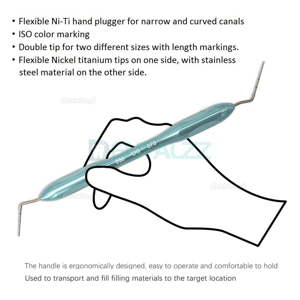 Endo Buchanan Końcówka do ręcznego pluggera NITI Fill zestaw do wypełniania endodontycznego 4 rozmiary