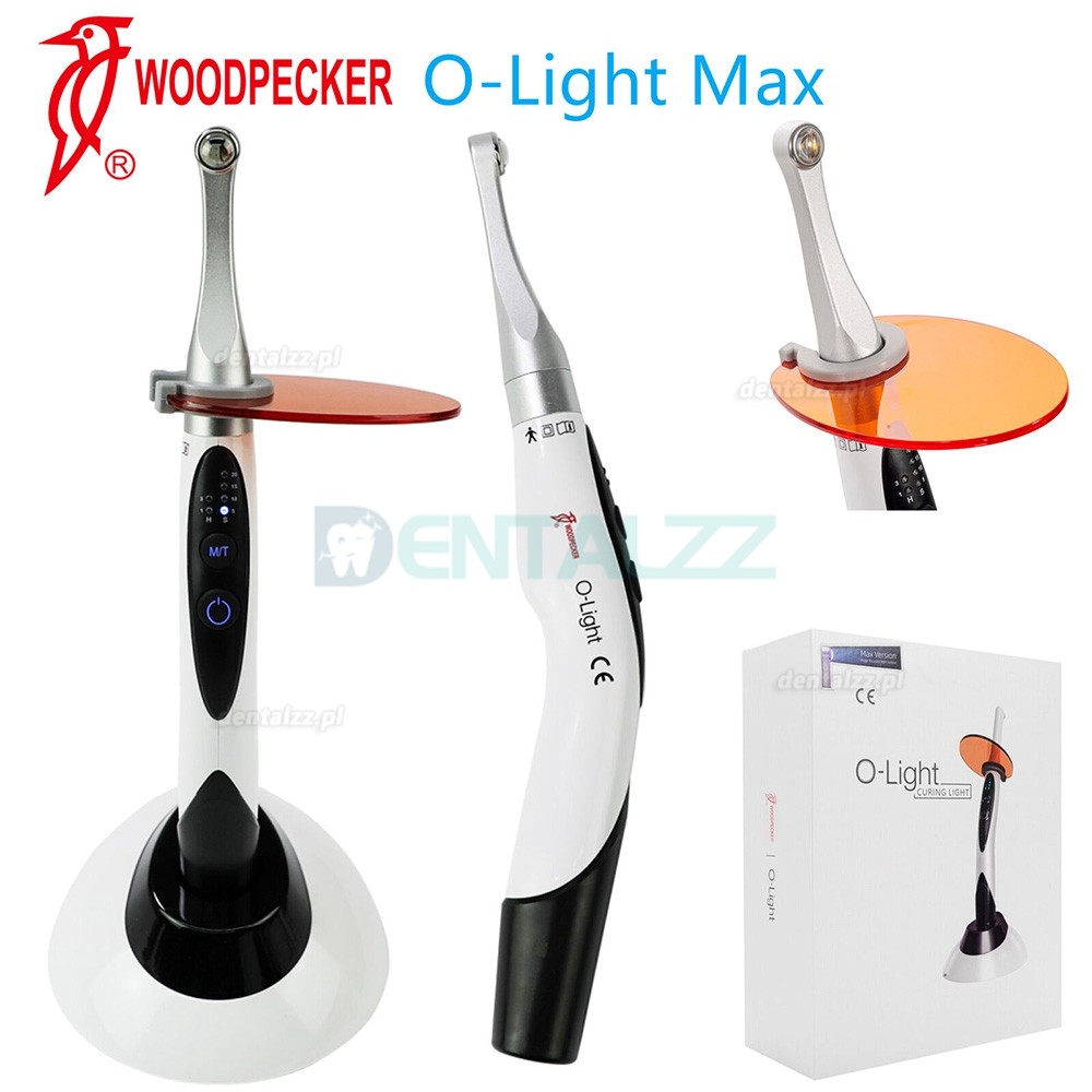 Woodpecker O-Light MAX 1-sekundowa lampy polimeryzacyjne LED do utwardzania z metalową głowicą