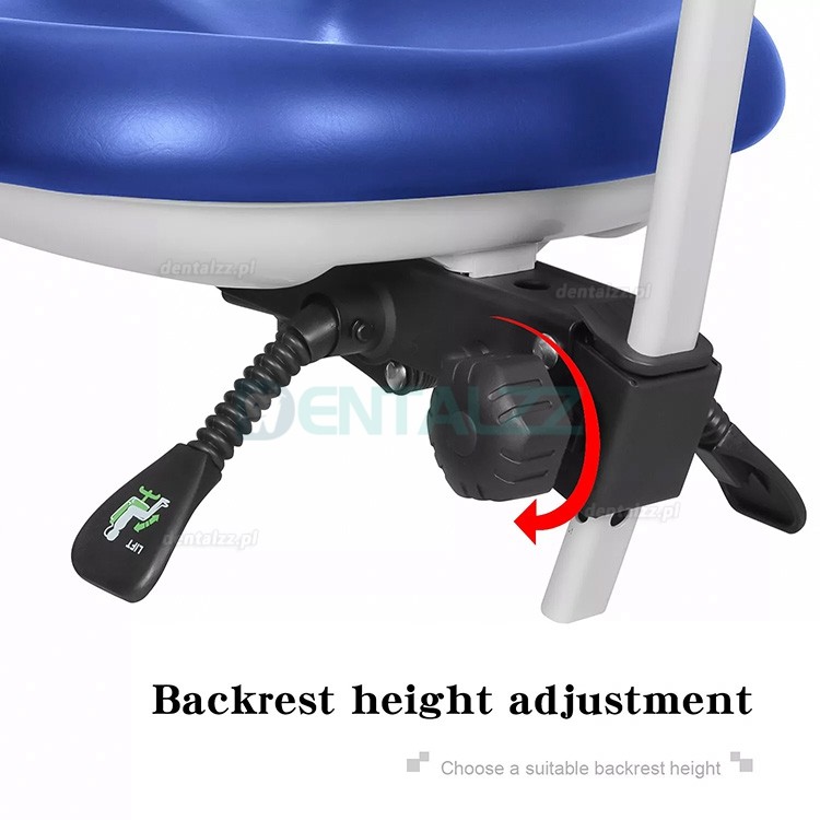 QY-600M-B2 Fotel dentystyczny z podłokietnikiem fotel pielęgniarki asystenta stomatologicznego