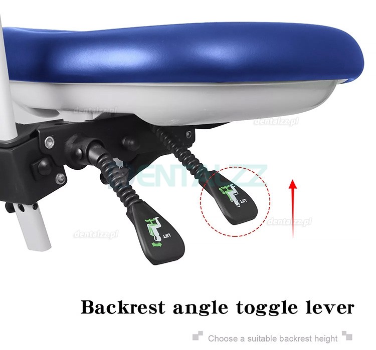 QY-600M-B2 Fotel dentystyczny z podłokietnikiem fotel pielęgniarki asystenta stomatologicznego