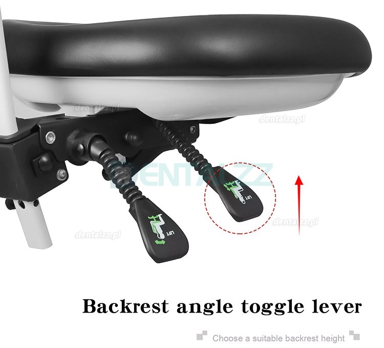 QY-600M-B2 Regulowany ergonomiczny stołek stomatologiczny fotel asystenta lekarza obrót o 360°